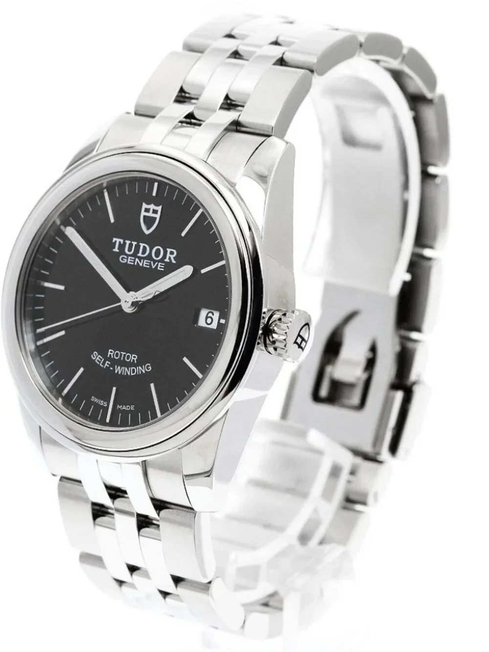 TUDOR Glamour 55000 Date black Dial Automatic Men's Watch_951886